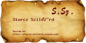 Storcz Szilárd névjegykártya
