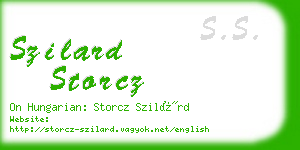 szilard storcz business card